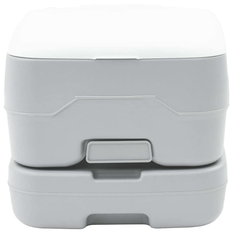 Load image into Gallery viewer, Vidaxl camping toilet grijs en wit 41,5 x 36,5 x 30 cm polyetheen