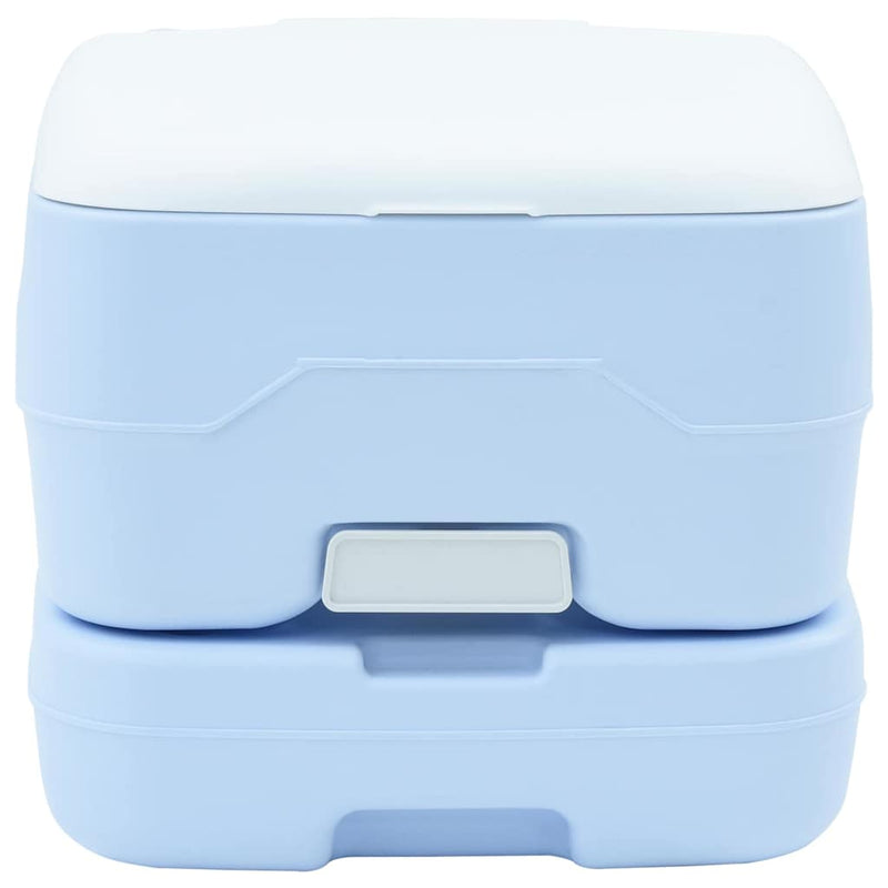 Load image into Gallery viewer, Vidaxl camping toilet lichtblauw en wit 41,5 x 36,5 x 30 cm polyetheen