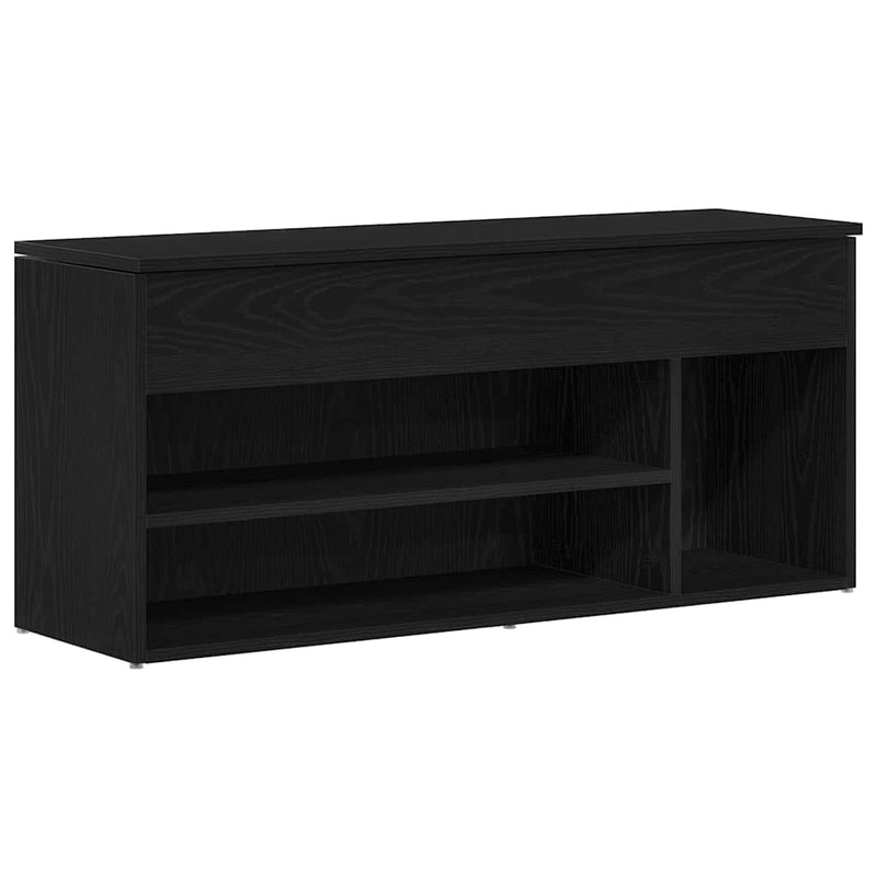 Load image into Gallery viewer, Vidaxl schoenenbank 102x30,5x45 cm spaanplaat zwart eikenkleurig