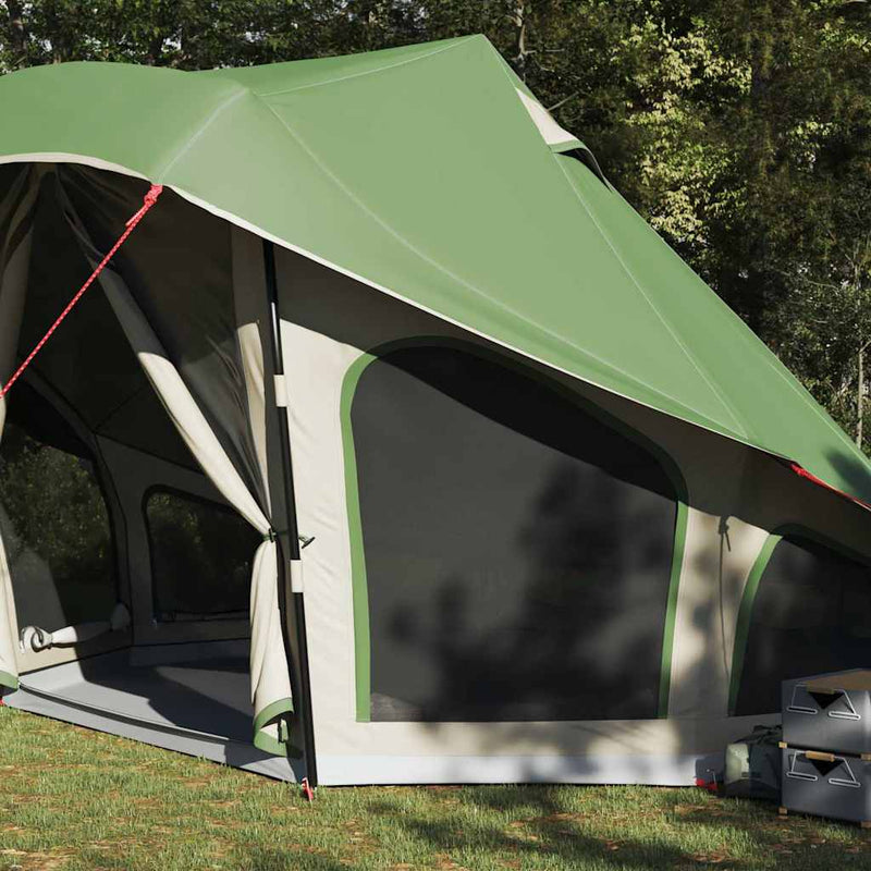 Load image into Gallery viewer, Vidaxl familie tipi tent tipi met dak groen 508 x 470 x 300 cm