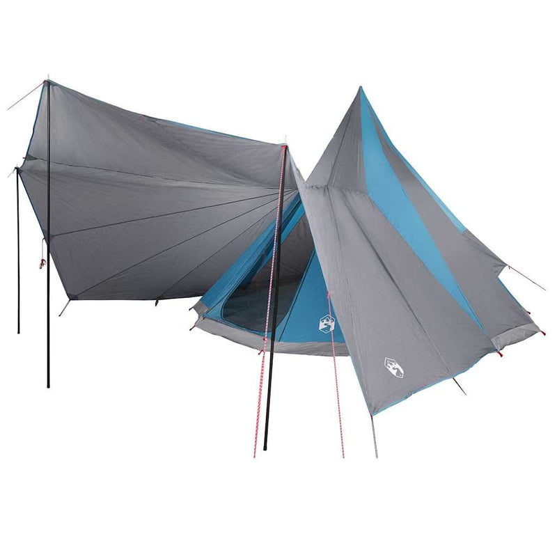 Load image into Gallery viewer, Vidaxl familie tipi tent tipi blauw en grijs 510 x 690 x 330 cm