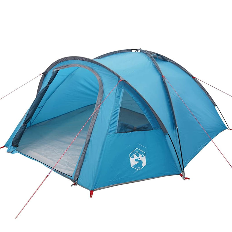Load image into Gallery viewer, Vidaxl camping tent met dak blauw 308 x 268 x 130 cm polyester