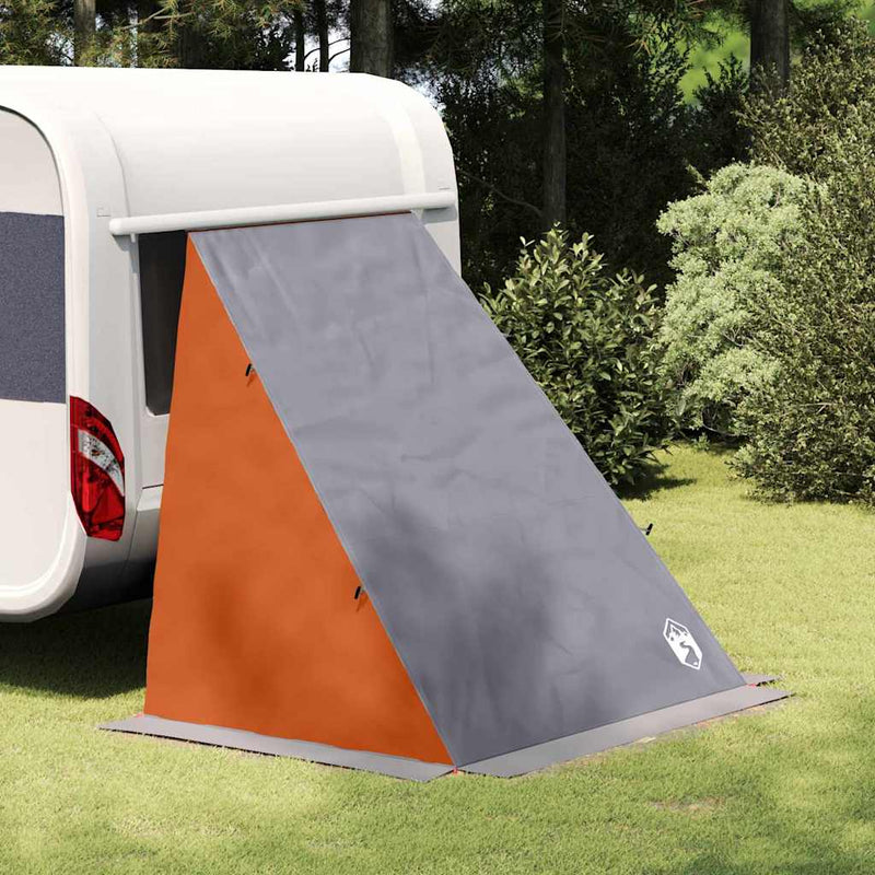 Load image into Gallery viewer, Vidaxl achterkleptent met dak grijs en oranje 190 x 150 x 185 cm taft