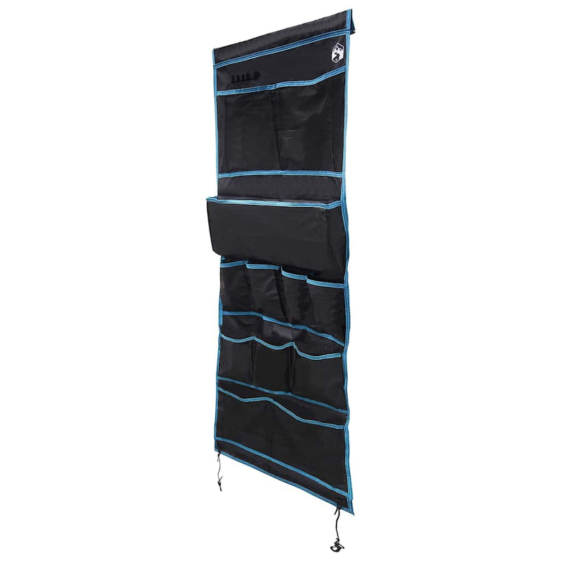 Load image into Gallery viewer, Vidaxl opslagzak met opslag zwart en blauw 161 x 58,5 cm oxford
