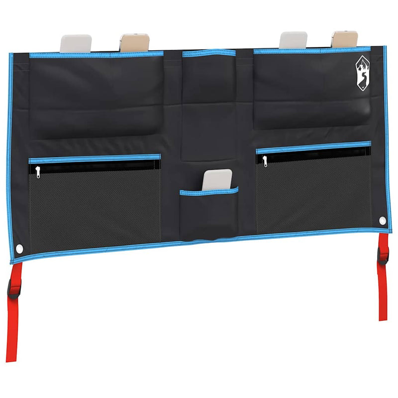 Load image into Gallery viewer, Vidaxl opslagzak met opslag zwart en blauw 98 x 47 cm oxford