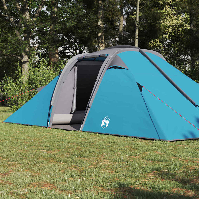 Load image into Gallery viewer, Vidaxl tunnel tent met dak met opslag blauw 510 x 240 x 156 cm taft