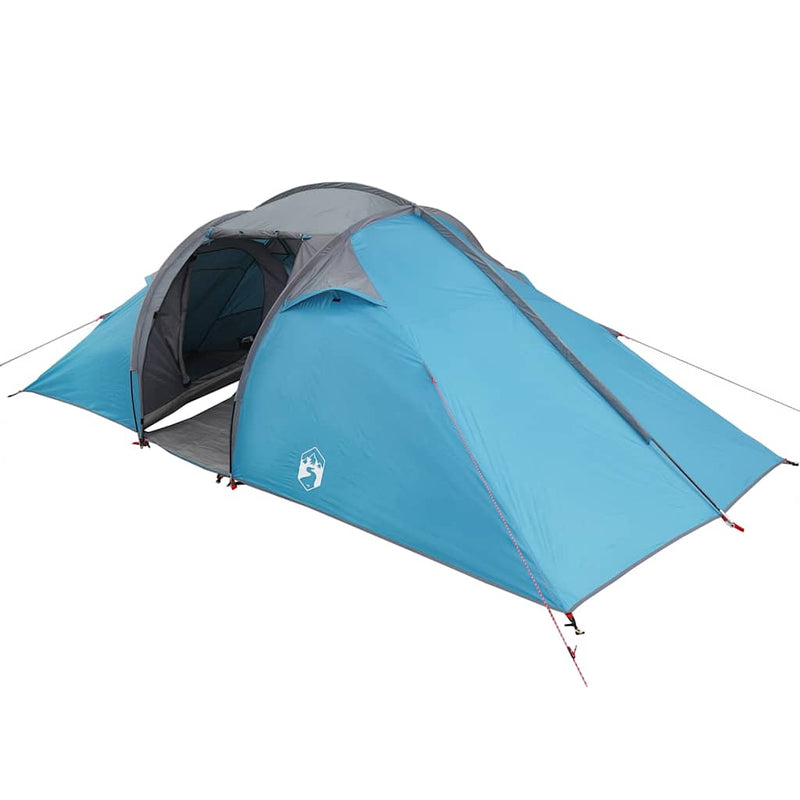 Load image into Gallery viewer, Vidaxl tunnel tent met dak met opslag blauw 510 x 240 x 156 cm taft