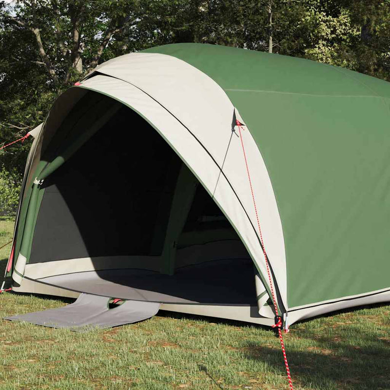 Load image into Gallery viewer, Vidaxl tunnel tent met dak met opslag groen 410 x 285 x 198 cm taft