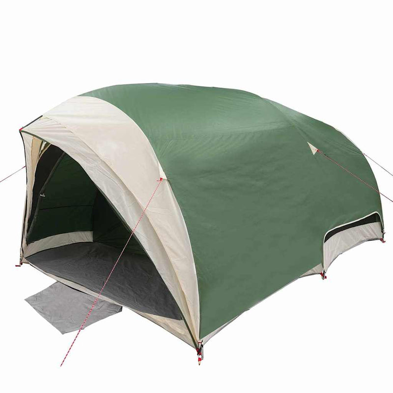Load image into Gallery viewer, Vidaxl tunnel tent met dak met opslag groen 410 x 285 x 198 cm taft