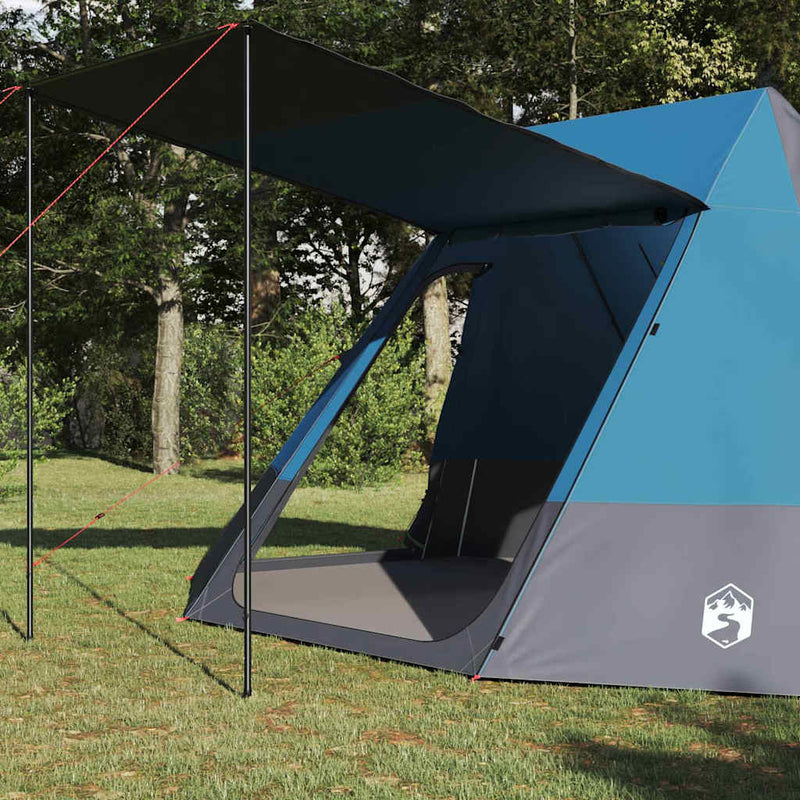 Load image into Gallery viewer, Vidaxl camping tent met dak met opslag blauw 482 x 360 x 227 cm taft