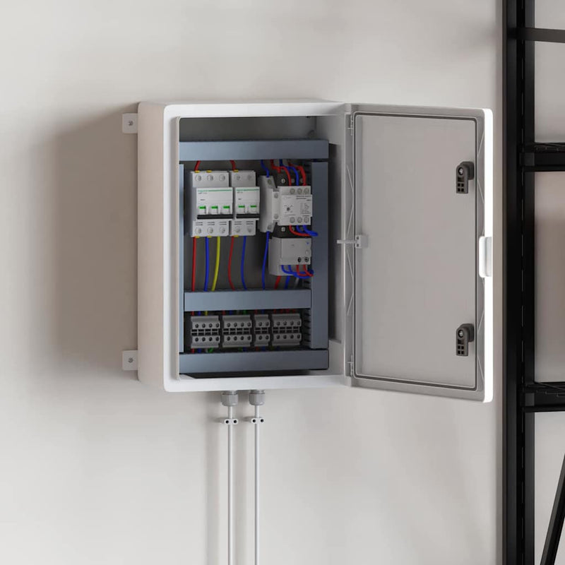 Load image into Gallery viewer, Vidaxl bedieningskast grijs 47 x 20 x 60 cm abs kunststof