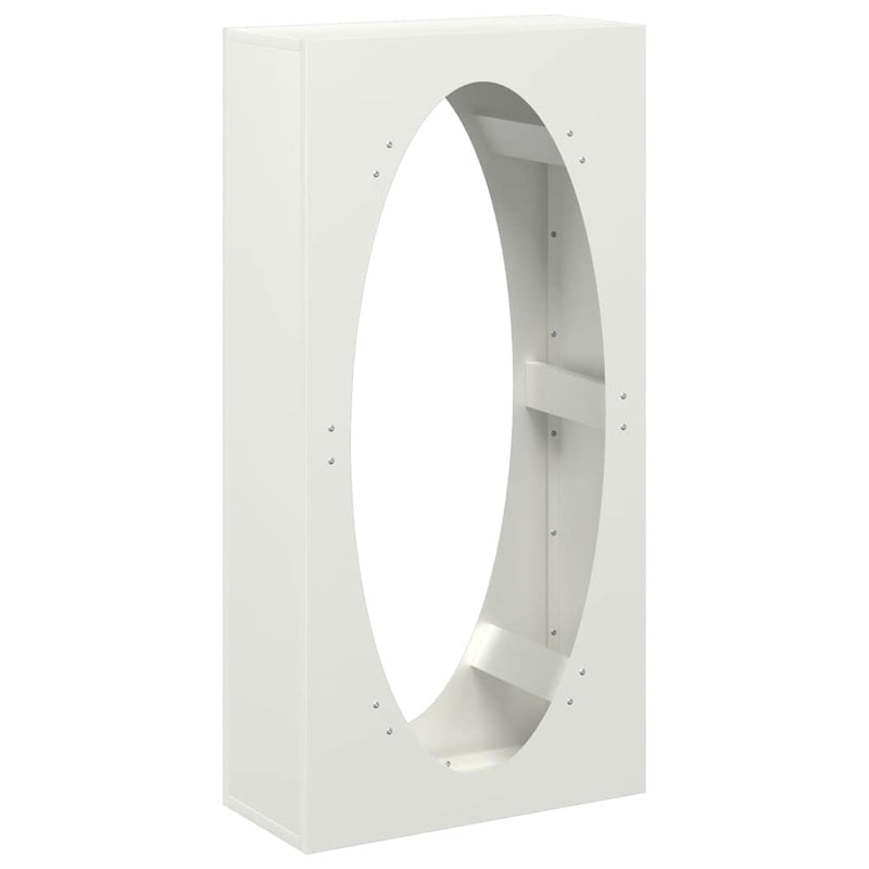 Load image into Gallery viewer, Vidaxl brandhoutrek 50x23x100 cm koudgewalst staal wit