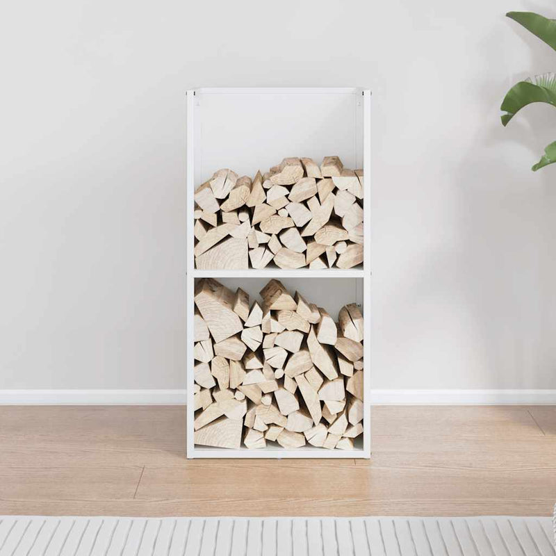 Load image into Gallery viewer, Vidaxl brandhoutrek 40x30x80 cm koudgewalst staal wit