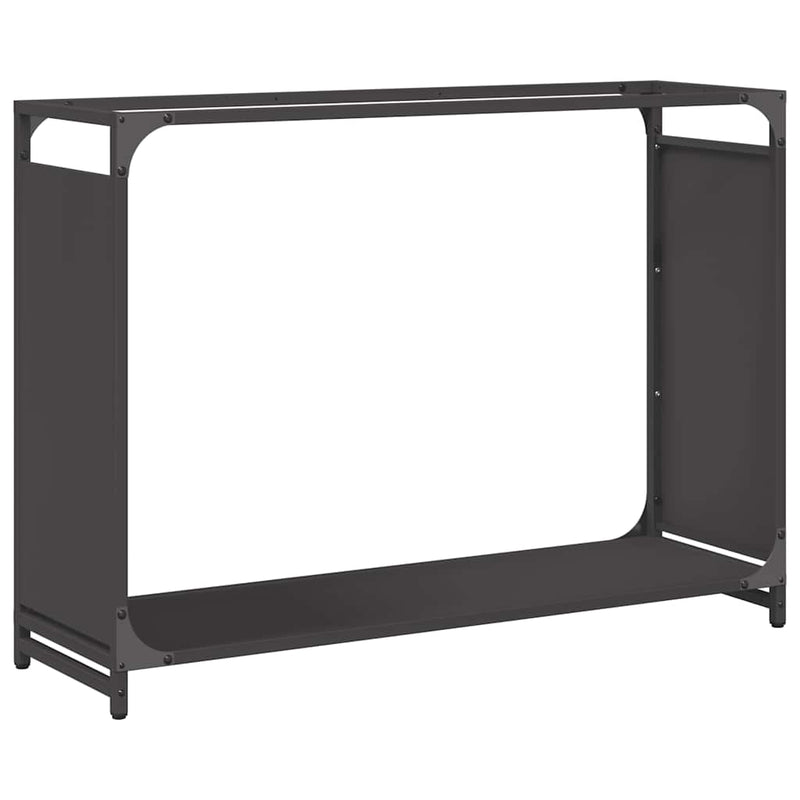 Load image into Gallery viewer, Vidaxl brandhoutrek 90x28x65 cm koudgewalst staal zwart
