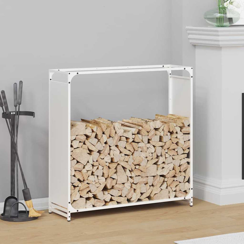 Load image into Gallery viewer, Vidaxl brandhoutrek 90x28x90 cm koudgewalst staal wit