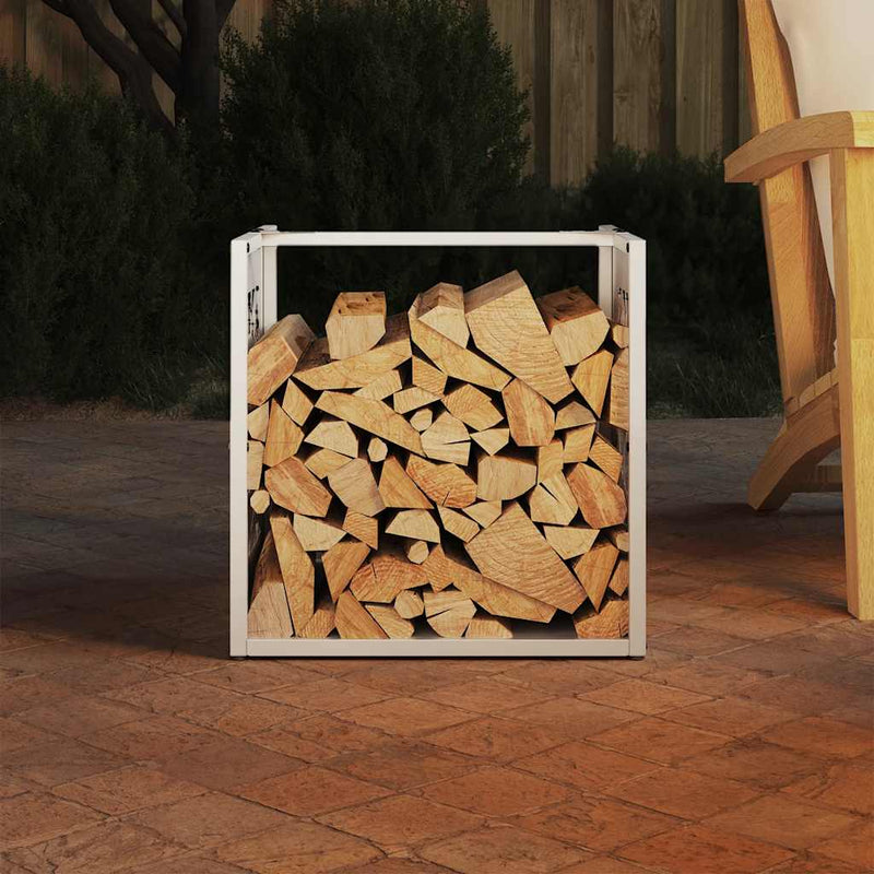Load image into Gallery viewer, Vidaxl brandhoutrek 40x40x40 cm koudgewalst staal wit