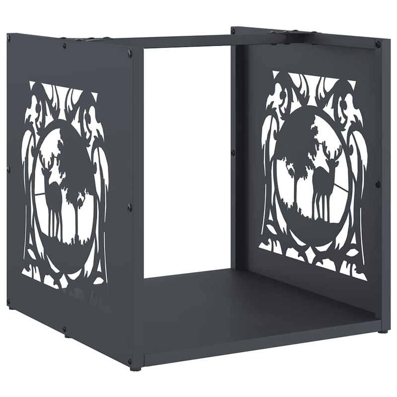 Load image into Gallery viewer, Vidaxl brandhoutrek 40x40x40 cm koudgewalst staal antracietkleurig