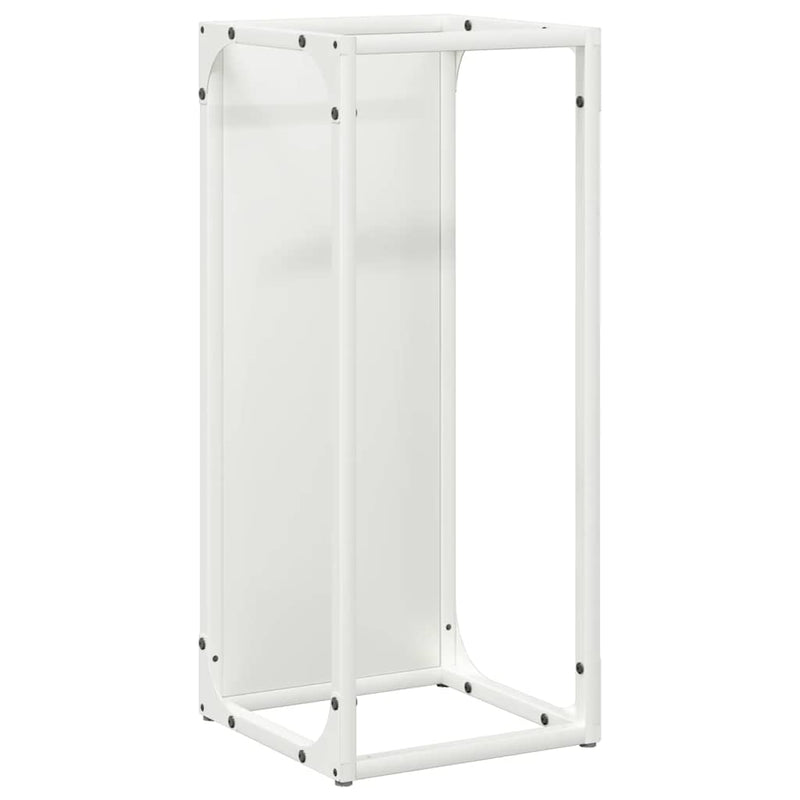 Load image into Gallery viewer, Vidaxl brandhoutrek 25x25x60 cm koudgewalst staal wit
