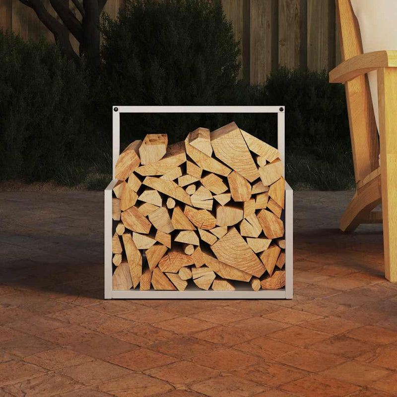 Load image into Gallery viewer, Vidaxl brandhoutrek 40x40x40 cm koudgewalst staal wit