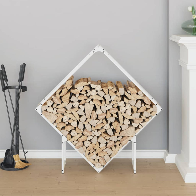 Load image into Gallery viewer, Vidaxl brandhoutrek 100x25x100 cm koudgewalst staal wit