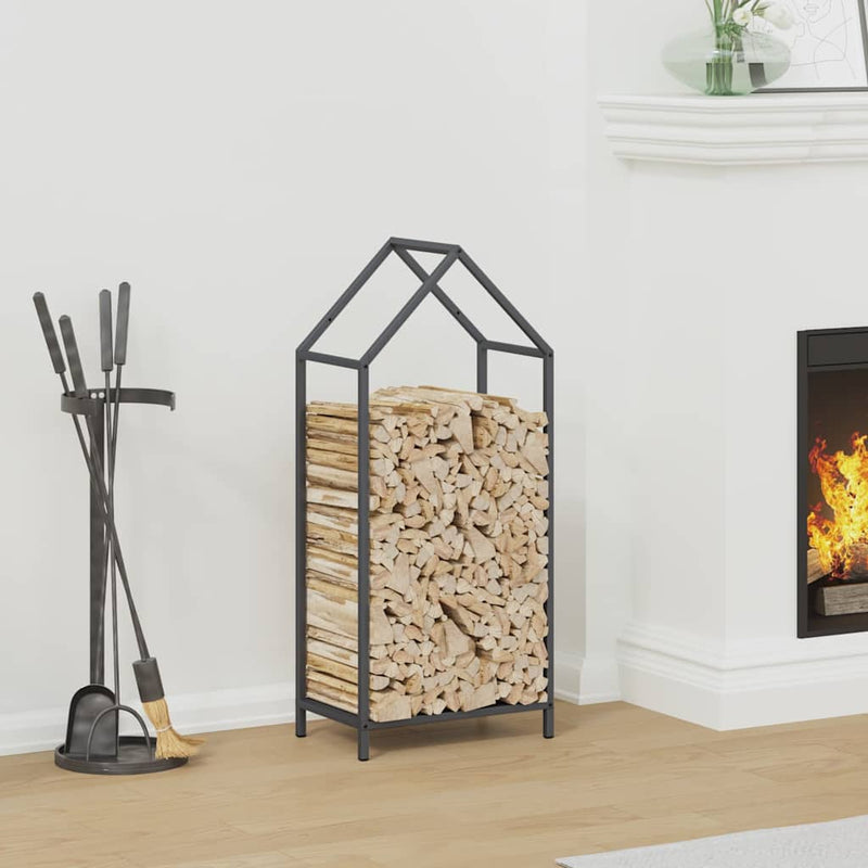 Load image into Gallery viewer, Vidaxl brandhoutrek 40x25x90 cm koudgewalst staal antracietkleurig