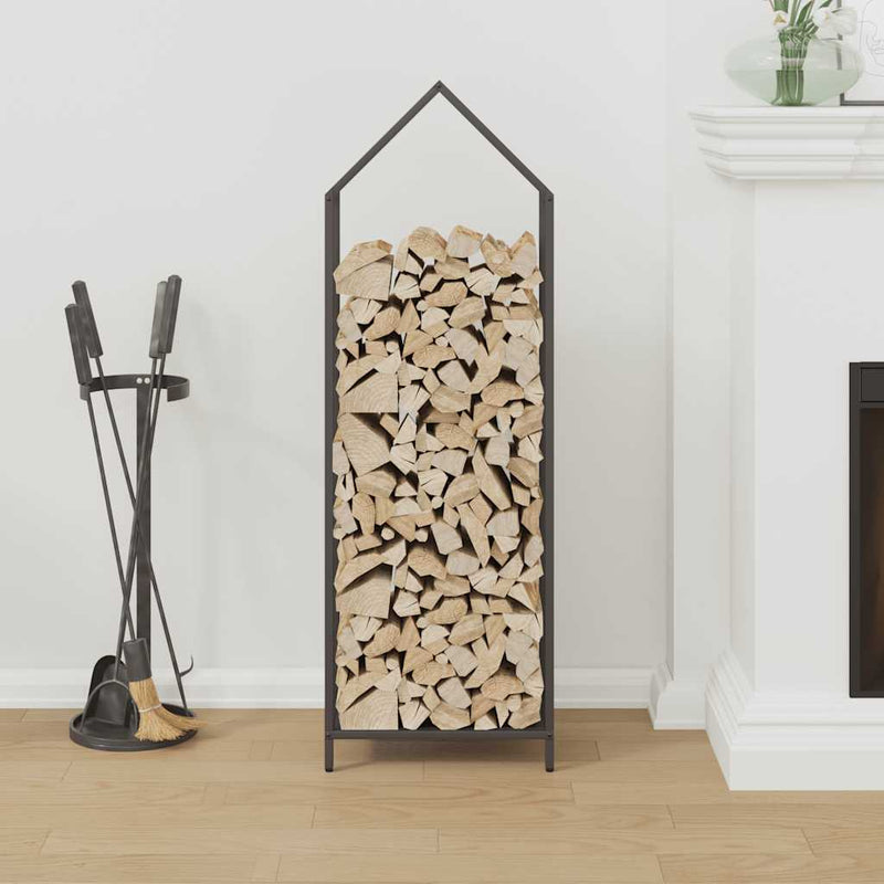 Load image into Gallery viewer, Vidaxl brandhoutrek 40x25x120 cm koudgewalst staal zwart