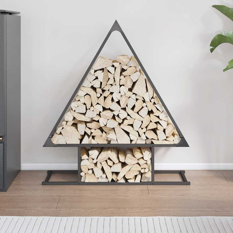 Load image into Gallery viewer, Vidaxl brandhoutrek 80x25x90 cm koudgewalst staal zwart