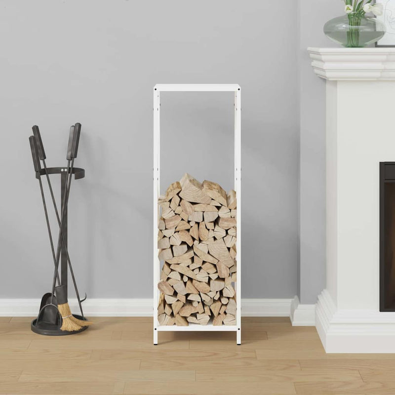 Load image into Gallery viewer, Vidaxl brandhoutrek 34x25x100 cm koudgewalst staal wit