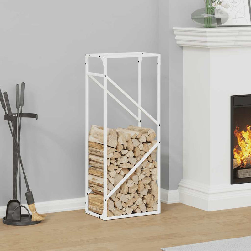 Load image into Gallery viewer, Vidaxl brandhoutrek 40x25x100 cm koudgewalst staal wit