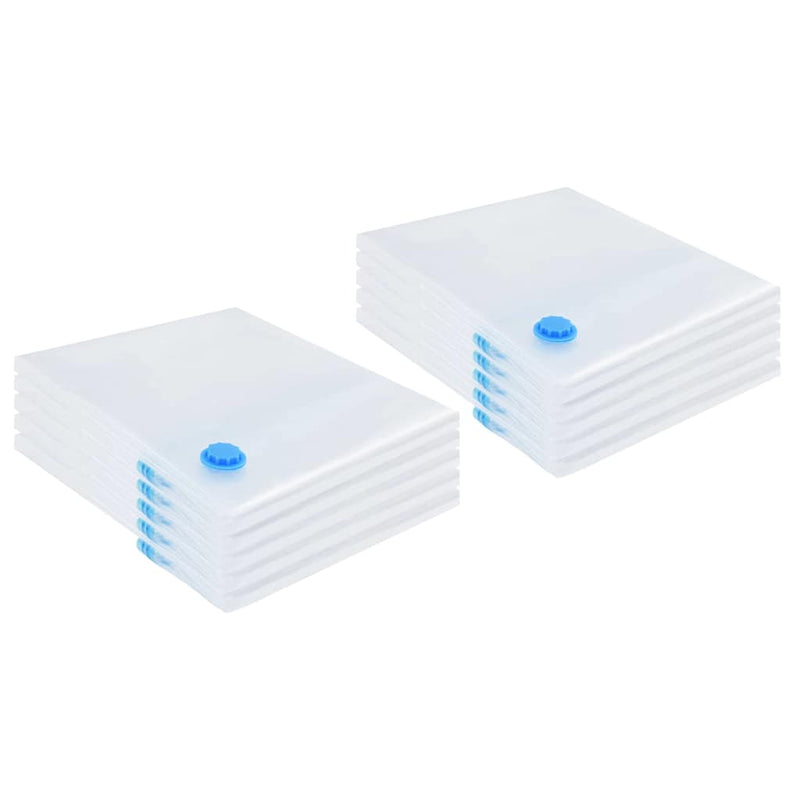 Load image into Gallery viewer, Vidaxl opslagzakken 10 pcs transparant en blauw 130 x 100 cm