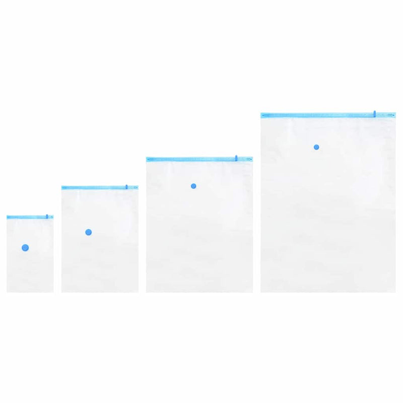 Load image into Gallery viewer, Vidaxl opslagzakken 15 pcs transparant en blauw 130 x 100 cm