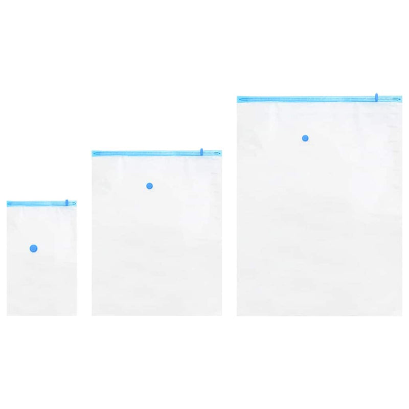 Load image into Gallery viewer, Vidaxl opslagzakken 10 pcs transparant en blauw 130 x 100 cm