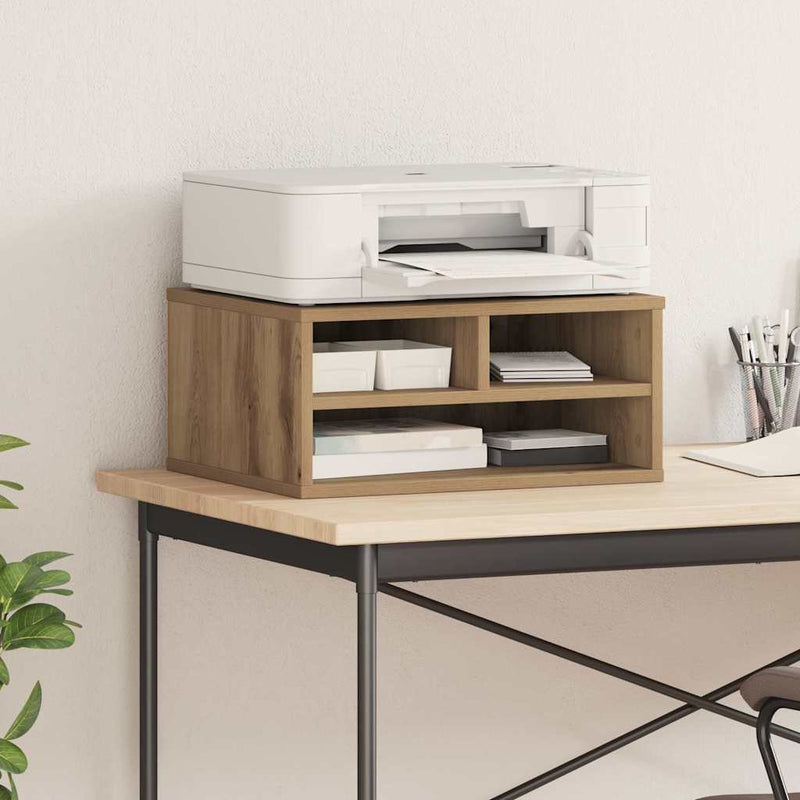 Load image into Gallery viewer, Vidaxl printerstand artisan eiken 49 x 40 x 22.5 cm bewerkt hout