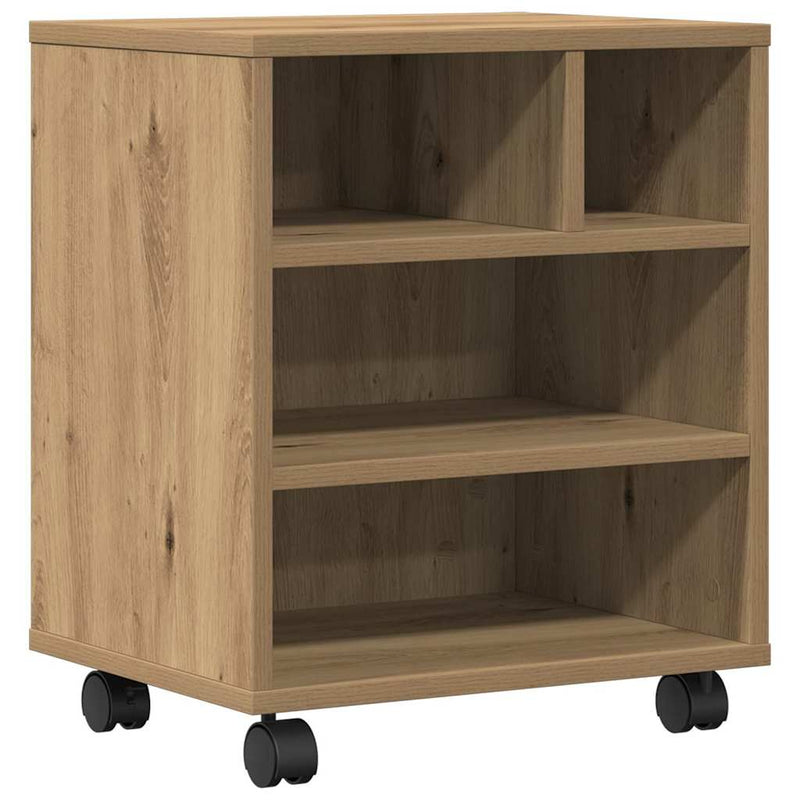Load image into Gallery viewer, Vidaxl printerstand met opslag artisanaal eikenkleurig 41 x 32 x 48 cm