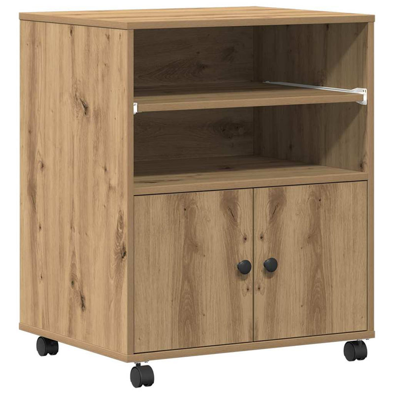 Load image into Gallery viewer, Vidaxl printerstand artisan eiken 60 x 48 x 74 cm bewerkt hout