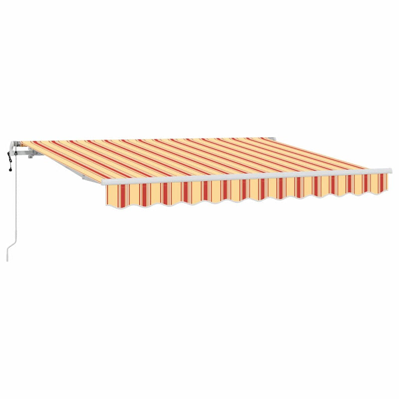 Load image into Gallery viewer, Vidaxl inklapbaar zonnescherm geel 350 x 200 cm stof
