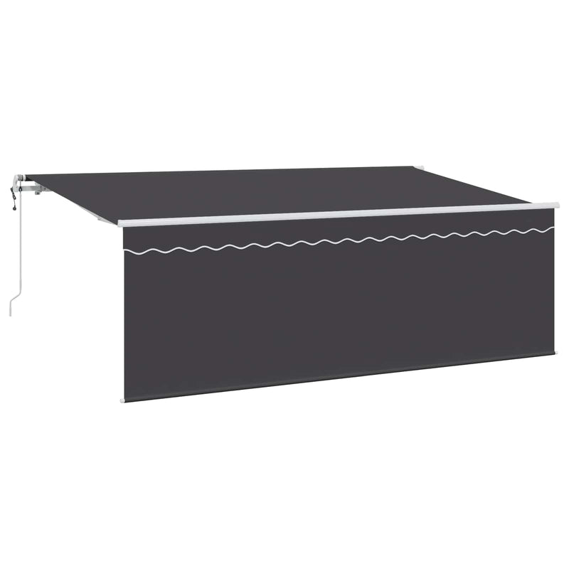 Load image into Gallery viewer, Vidaxl inklapbaar zonnescherm antraciet 400 x 200 cm