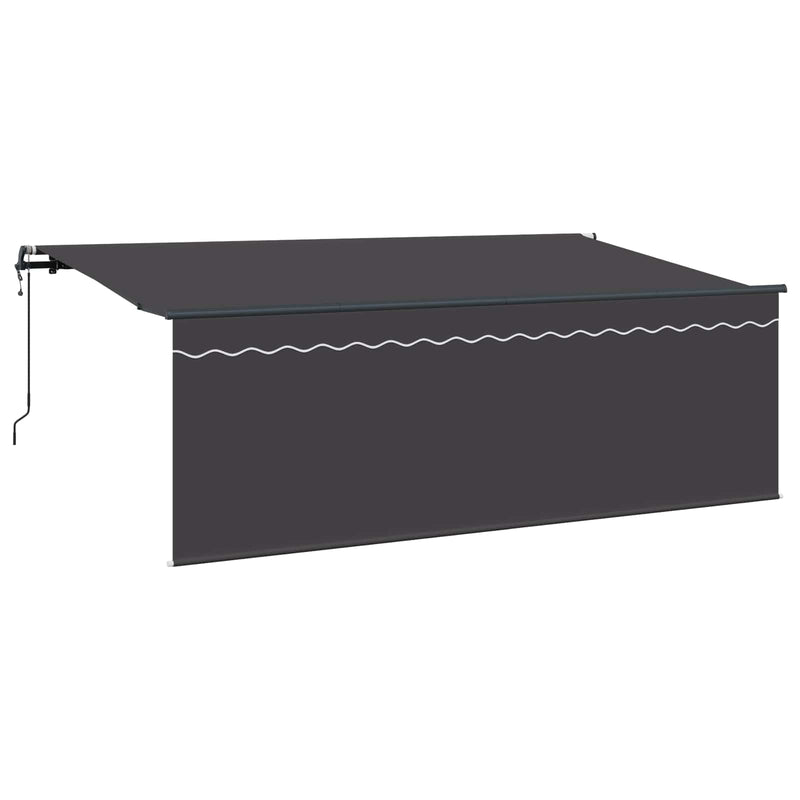 Load image into Gallery viewer, Vidaxl inklapbaar zonnescherm antraciet 400 x 200 cm