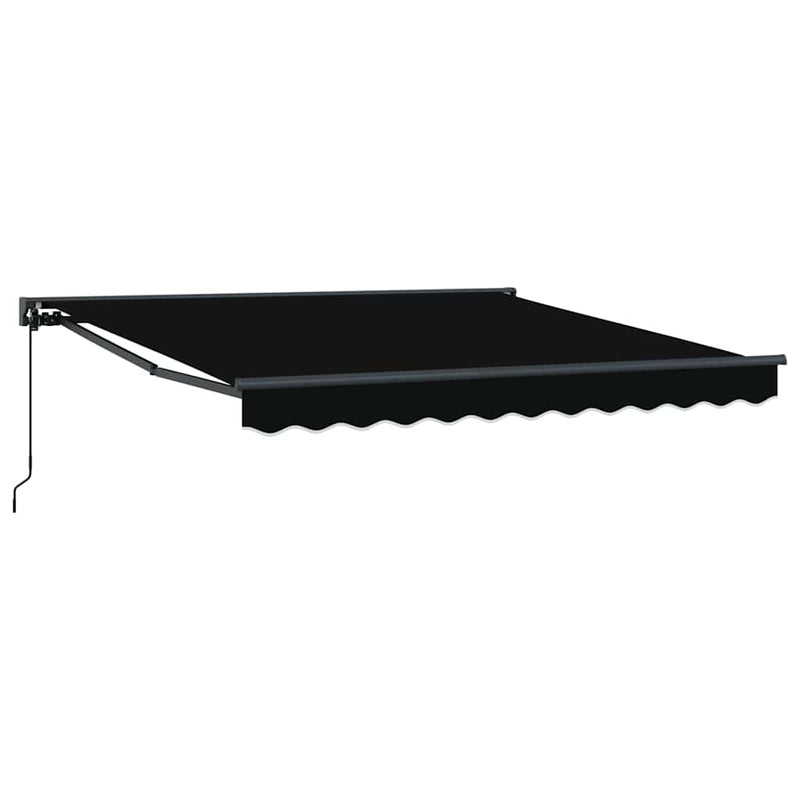 Load image into Gallery viewer, Vidaxl inklapbaar zonnescherm zwart 300 x 250 cm polyester en metaal