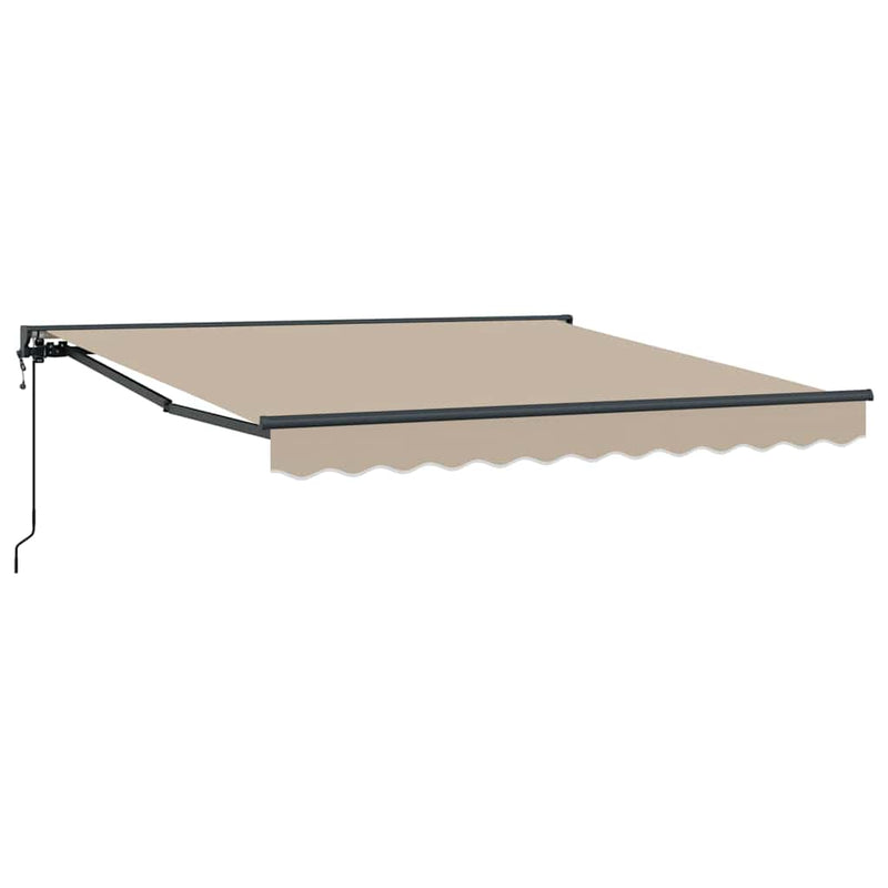 Load image into Gallery viewer, Vidaxl inklapbaar zonnescherm beige 300 x 250 cm polyester en metaal