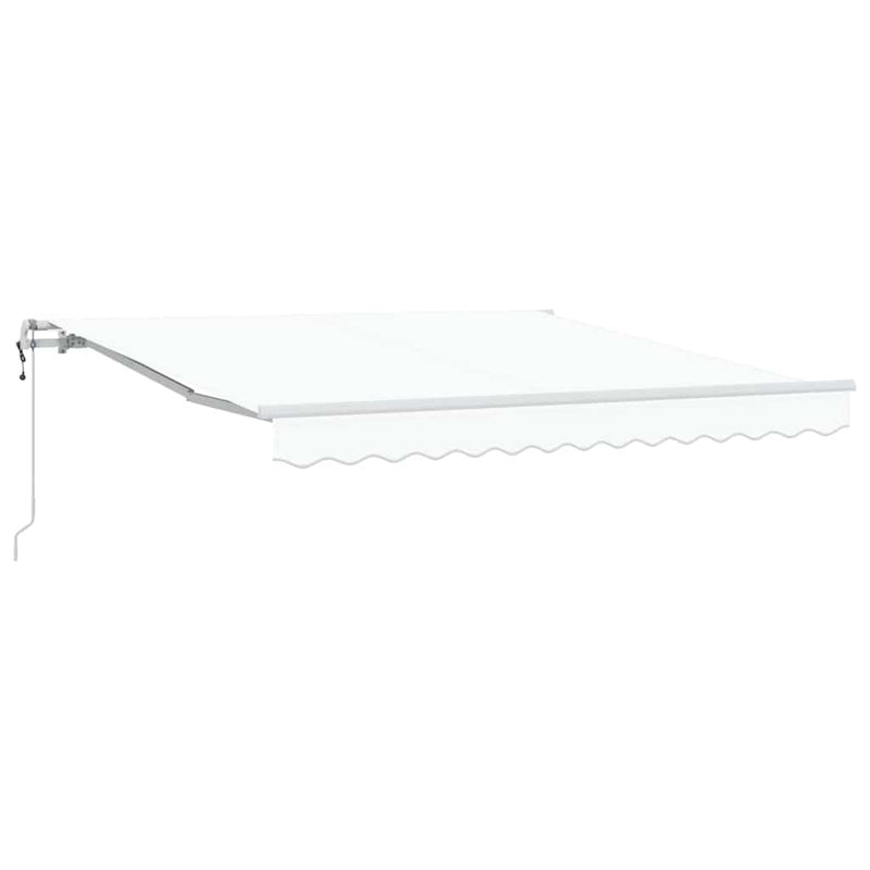 Load image into Gallery viewer, Vidaxl inklapbaar zonnescherm wit 300 x 250 cm stof