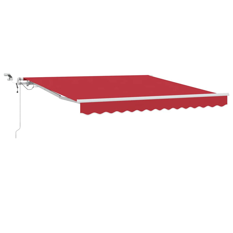 Load image into Gallery viewer, Vidaxl inklapbaar zonnescherm rood 300 x 250 cm polyester en metaal