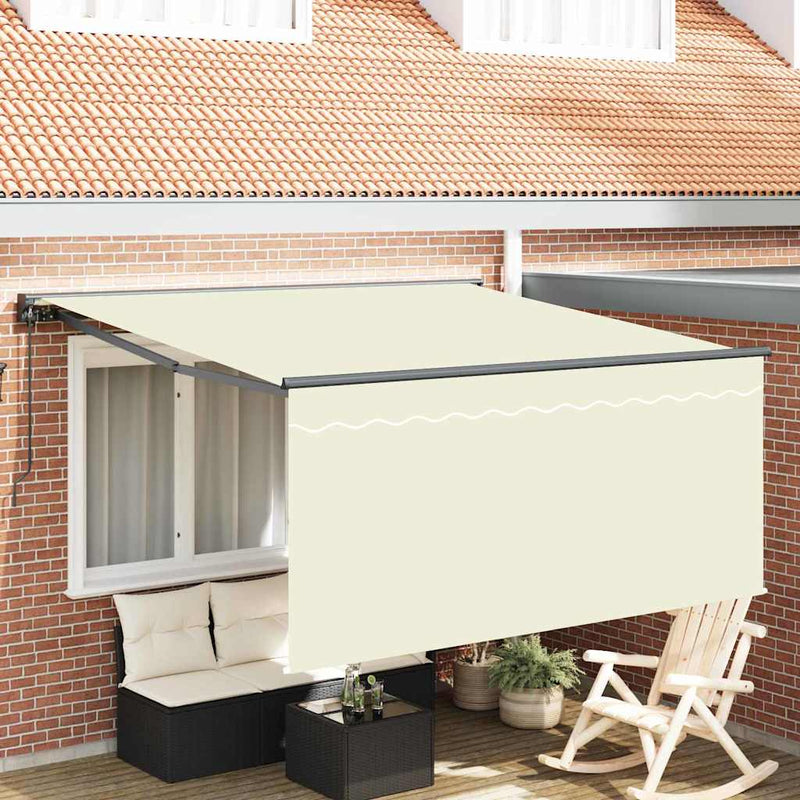 Load image into Gallery viewer, Vidaxl inklapbaar zonnescherm crème 350 x 250 cm