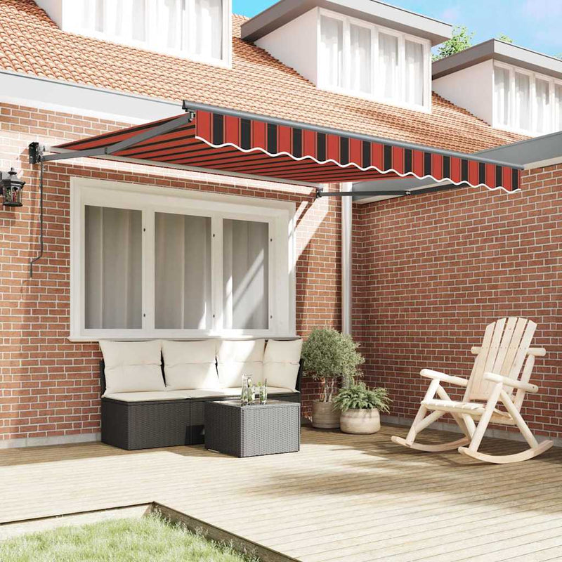 Load image into Gallery viewer, Vidaxl markies rood en zwart 350 x 250 x 165 cm polyester