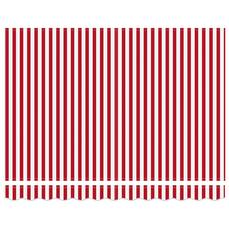 Load image into Gallery viewer, Vidaxl inklapbaar zonnescherm rood en wit 350 x 250 cm