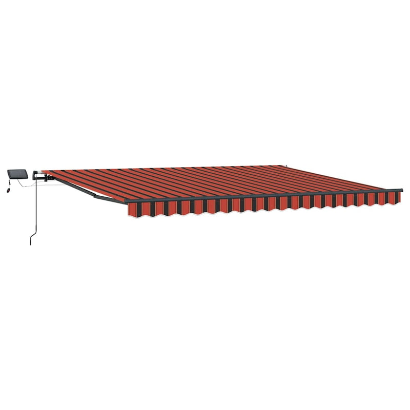 Load image into Gallery viewer, Vidaxl inklapbaar zonnescherm oranje en bruin 400 ×300 cm stof