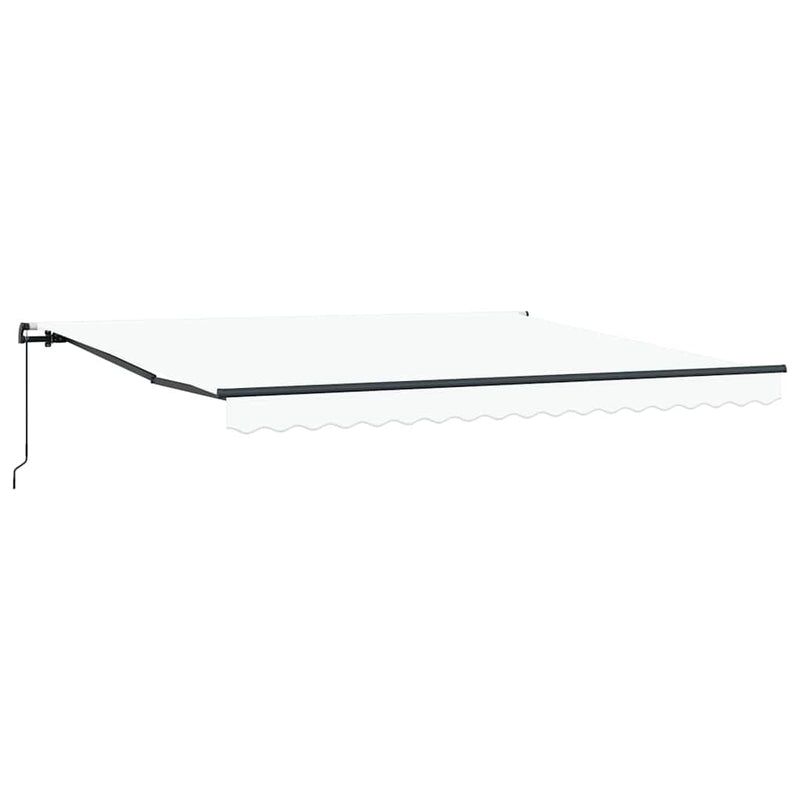 Load image into Gallery viewer, Vidaxl inklapbaar zonnescherm wit 400 × 300 cm polyester en staal