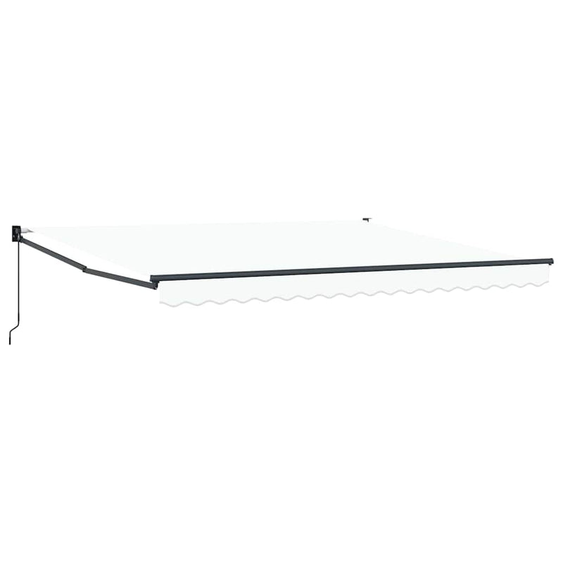 Load image into Gallery viewer, Vidaxl inklapbaar zonnescherm wit 400 × 300 cm polyester en aluminium