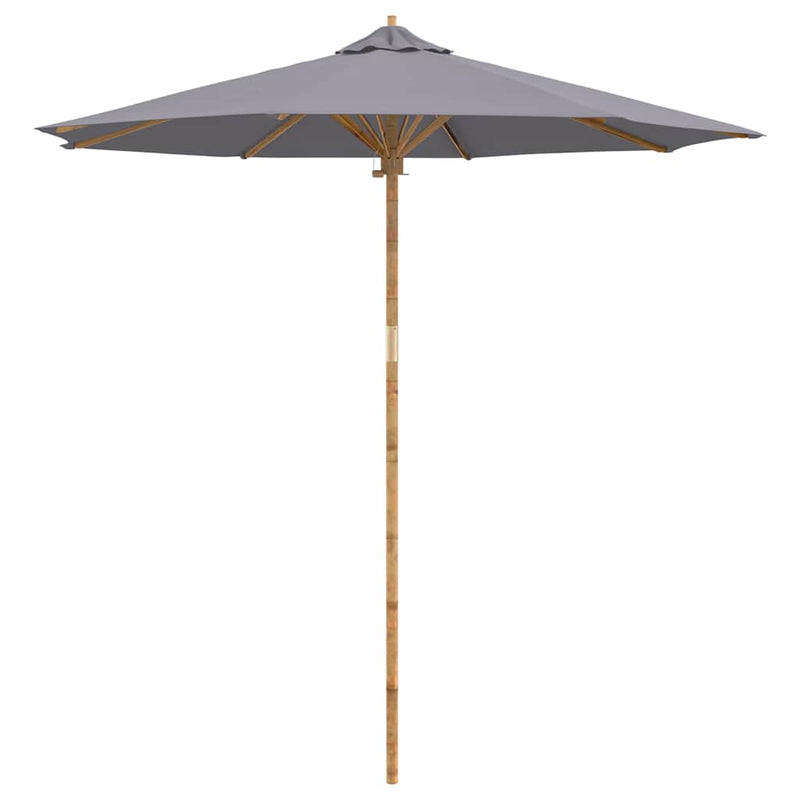 Load image into Gallery viewer, Vidaxl tuinparasol donkergrijs ø 270 x 260 cm bamboe