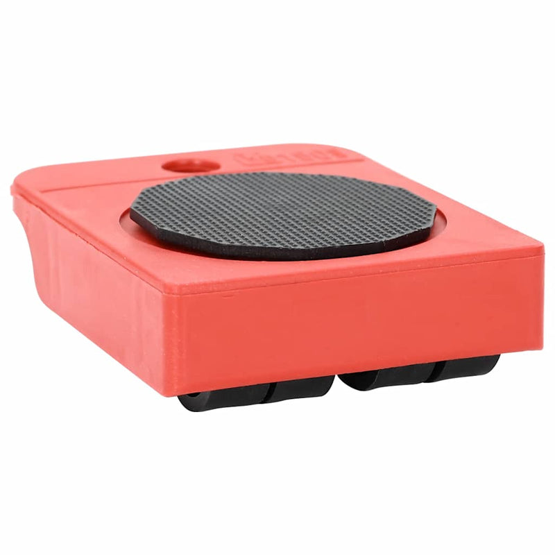 Load image into Gallery viewer, Vidaxl meubelrollers 8 stuks met lifters 9,8x7,5x3 cm 150 kg rood